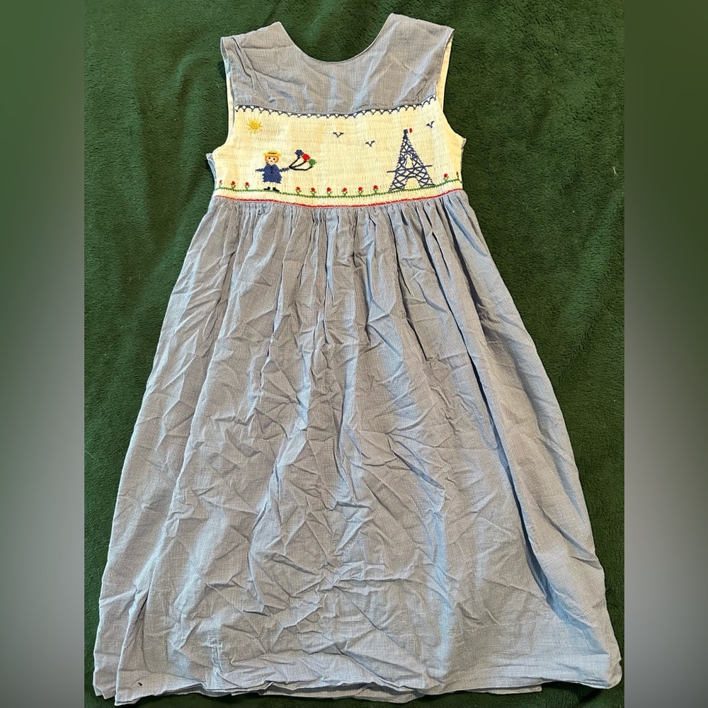 Madeline in Paris Vintage Smocked Dress size 7x